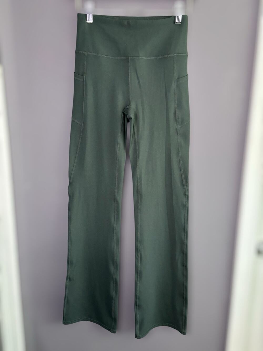 Gaiam Green Flared Mid Rise Leggings Size XS